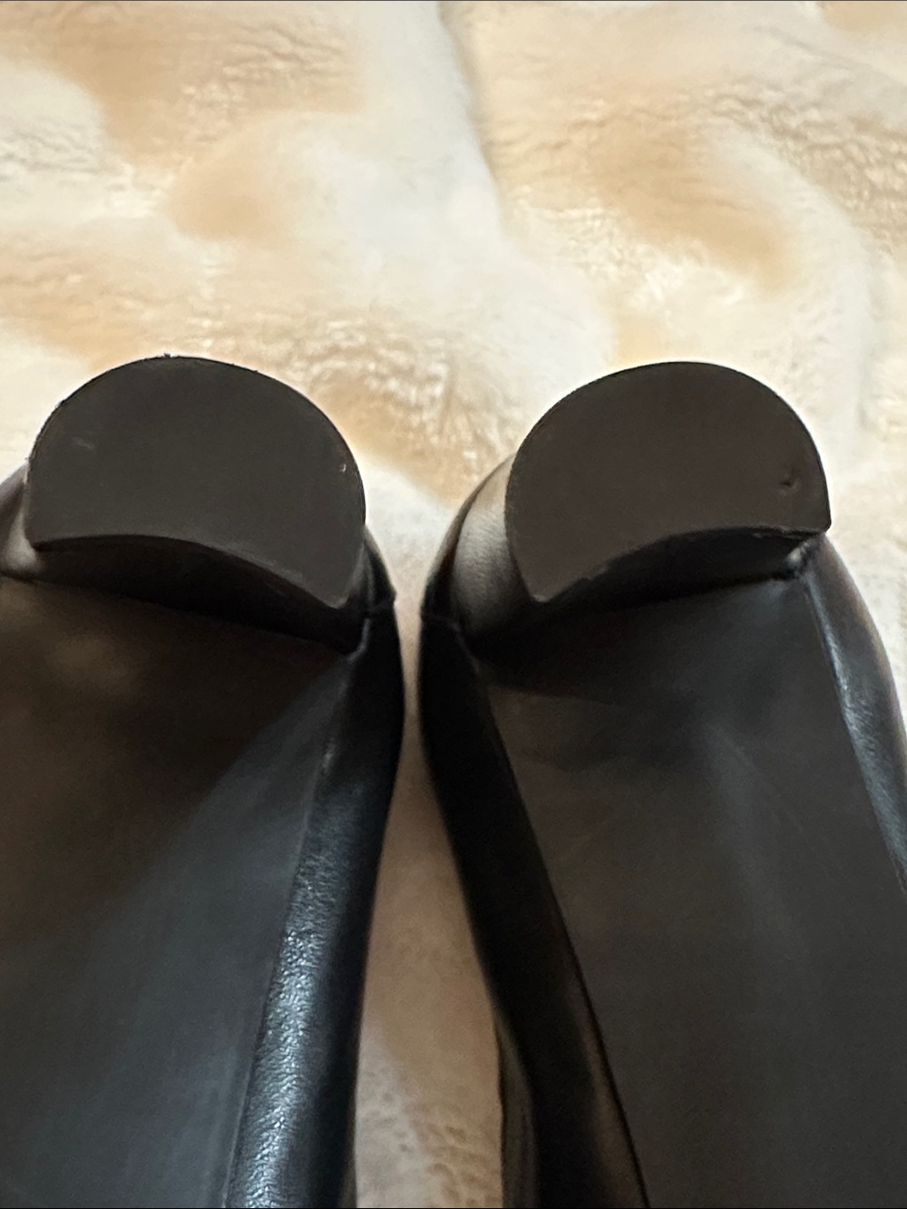 STUART WEITZMAN Leather Classic Ballet Pumps Block Heel Sz9.5 Made in Spain NWOT - Picture 15 of 17